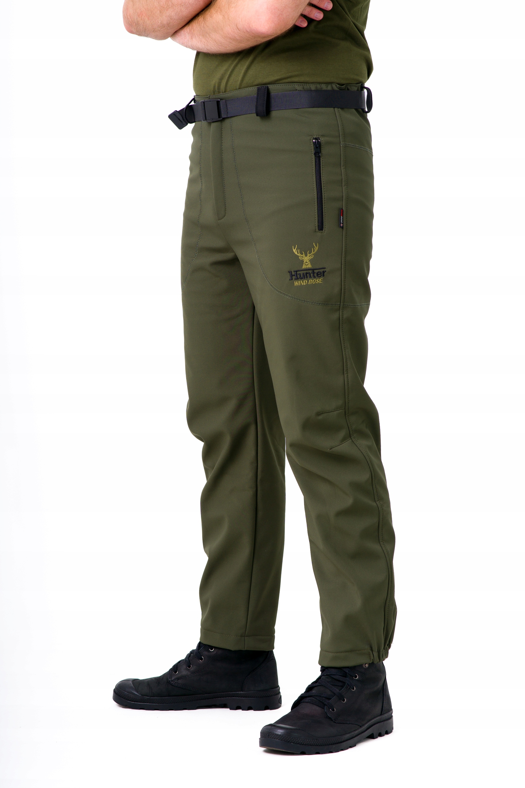 MOCNY SOLIDNY ZESTAW MYŚLIWSKI NA POLOWANIE DO LASU HUNTER ZIELONY M Materiał dominujący inny