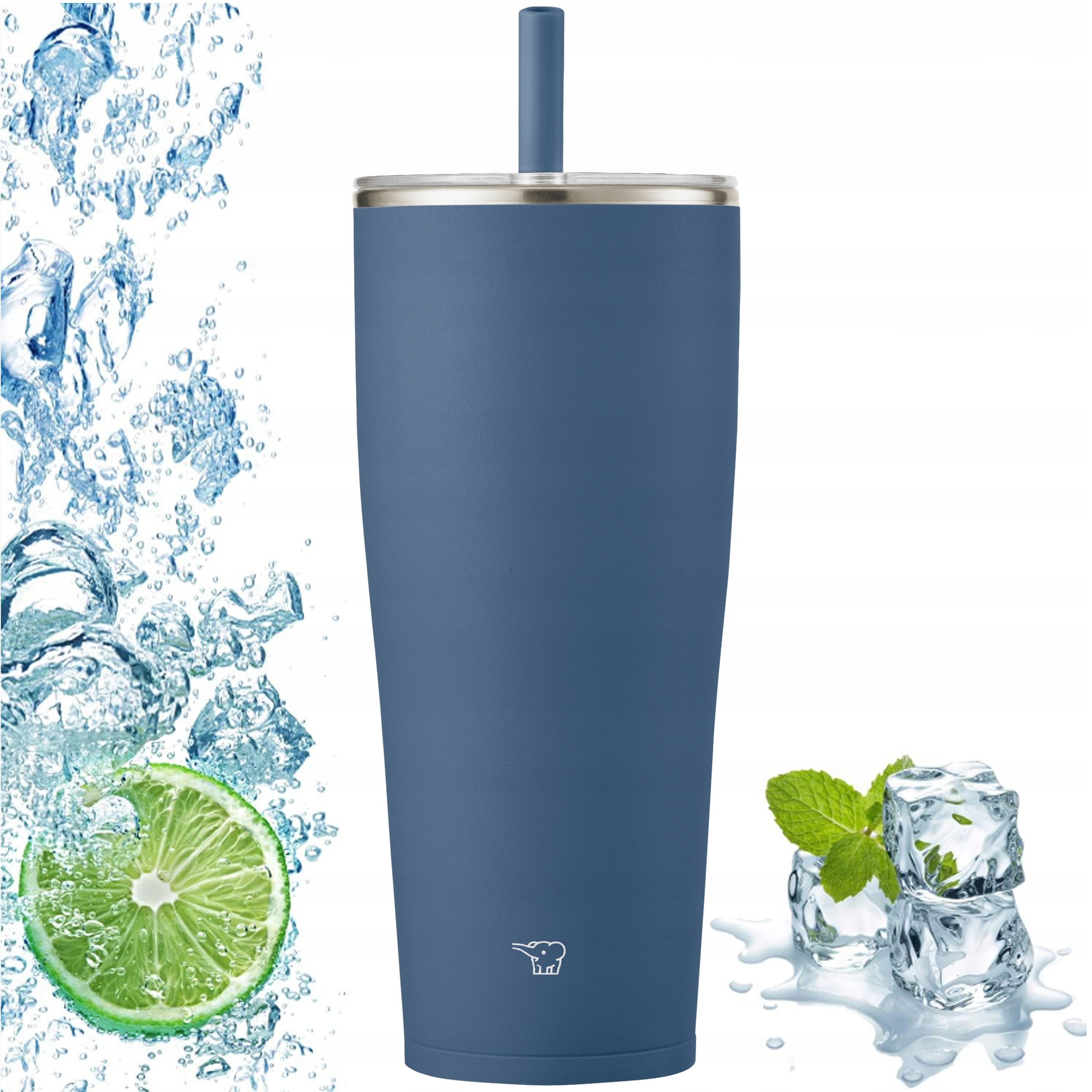Termohrnček so slamkou na cestovanie Zojirushi SX-HA89H-AM 890 ml, tmavomodrý