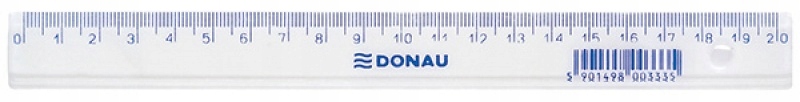 

Linijka Donau 20cm zawieszka transparentna