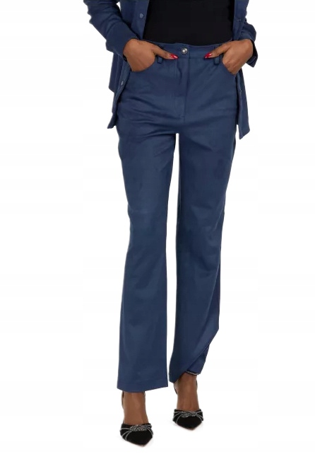 Dámské kalhoty Guess Kelly Tmavě modré Elegantní 26