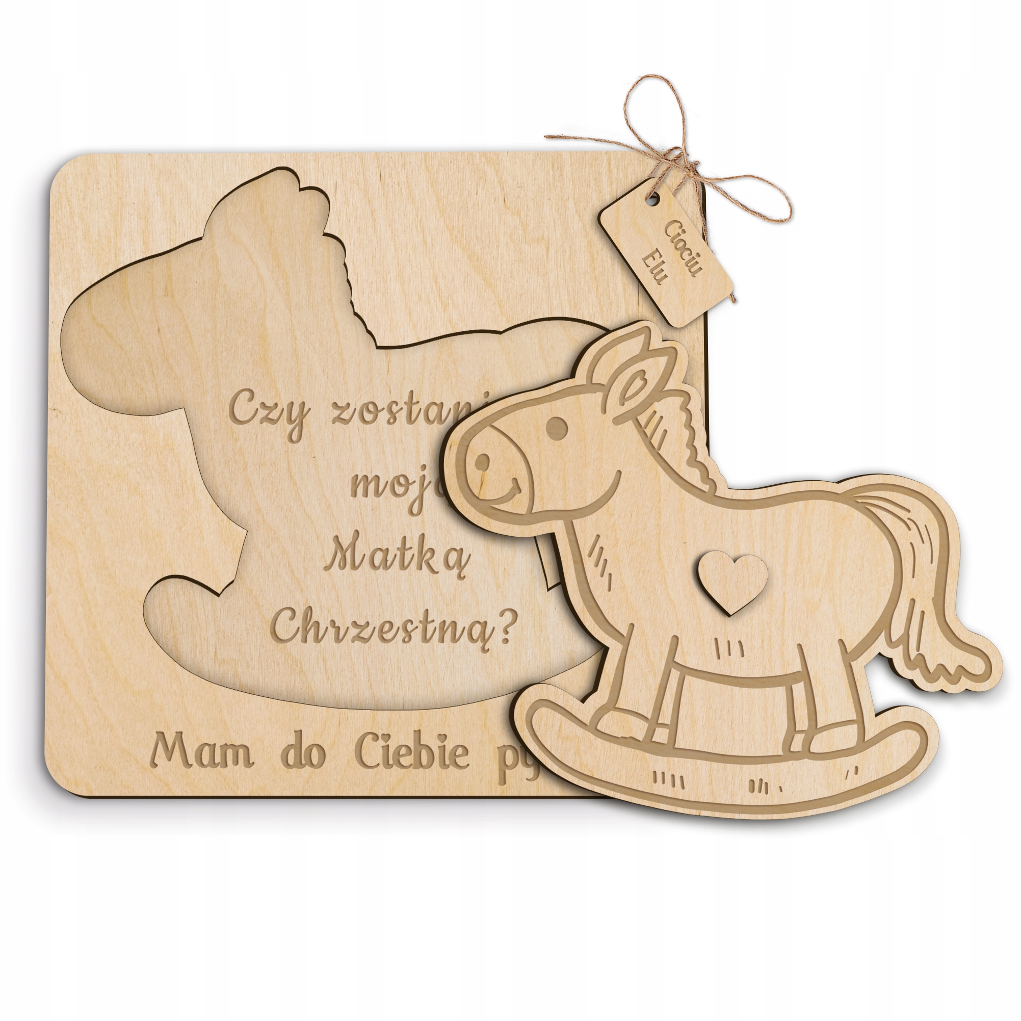 Zaproszenie na chrzest, Prośba o bycie chrzestnym - MC04