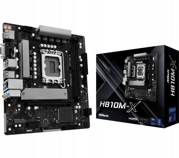 Płyta główna ASrock H810M-X micro Atx Intel Core Ultra 1851 2x DDR5