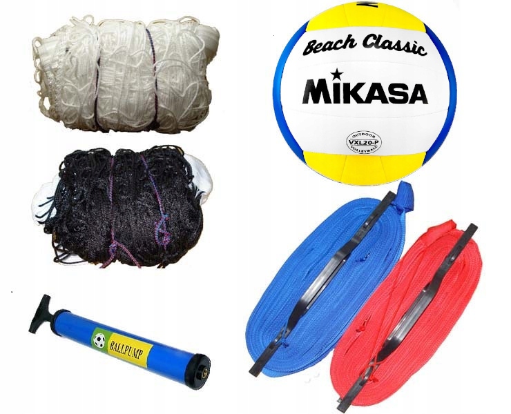 Komplet Pro Plážový Volejbal Line Síťka Mikasa