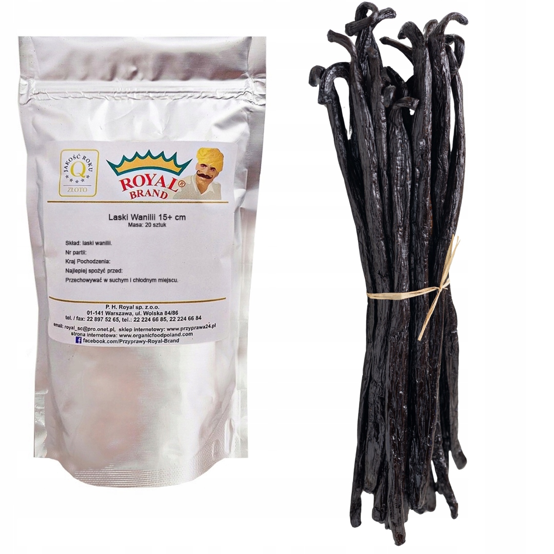 Vanilka Vanilková Tyčinka 250G Premium XXL 14-20 CM Dlouhé, Silné Vanilkové Tyčinky