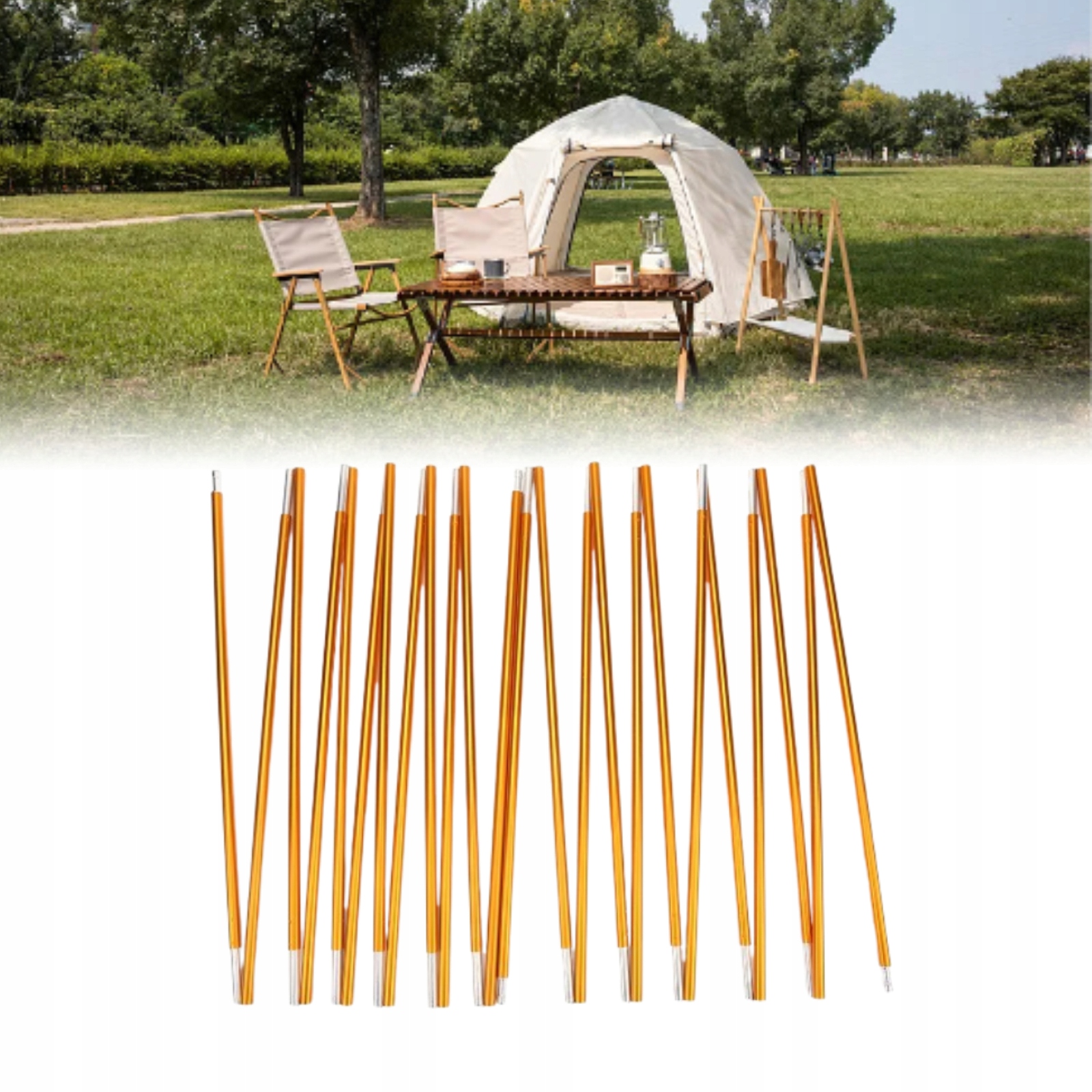 2KS Stanová Tyč Třmenová Tyč Pro Stan 8.5 MM 40 CM