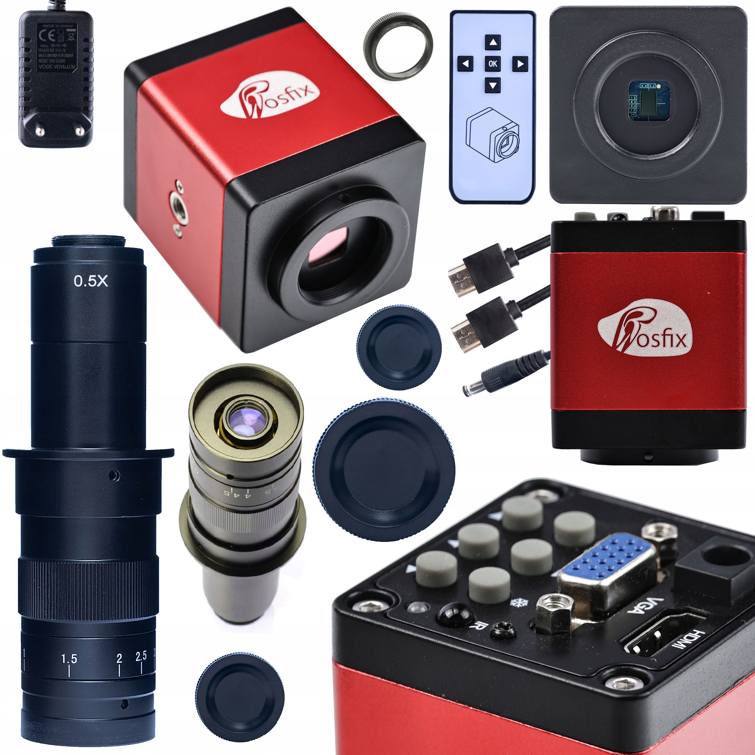 Digitální Mikroskop S 180NÁSOBNÝM Zvětšením A Fullhd Kamerou Red Draco Pro 2V1