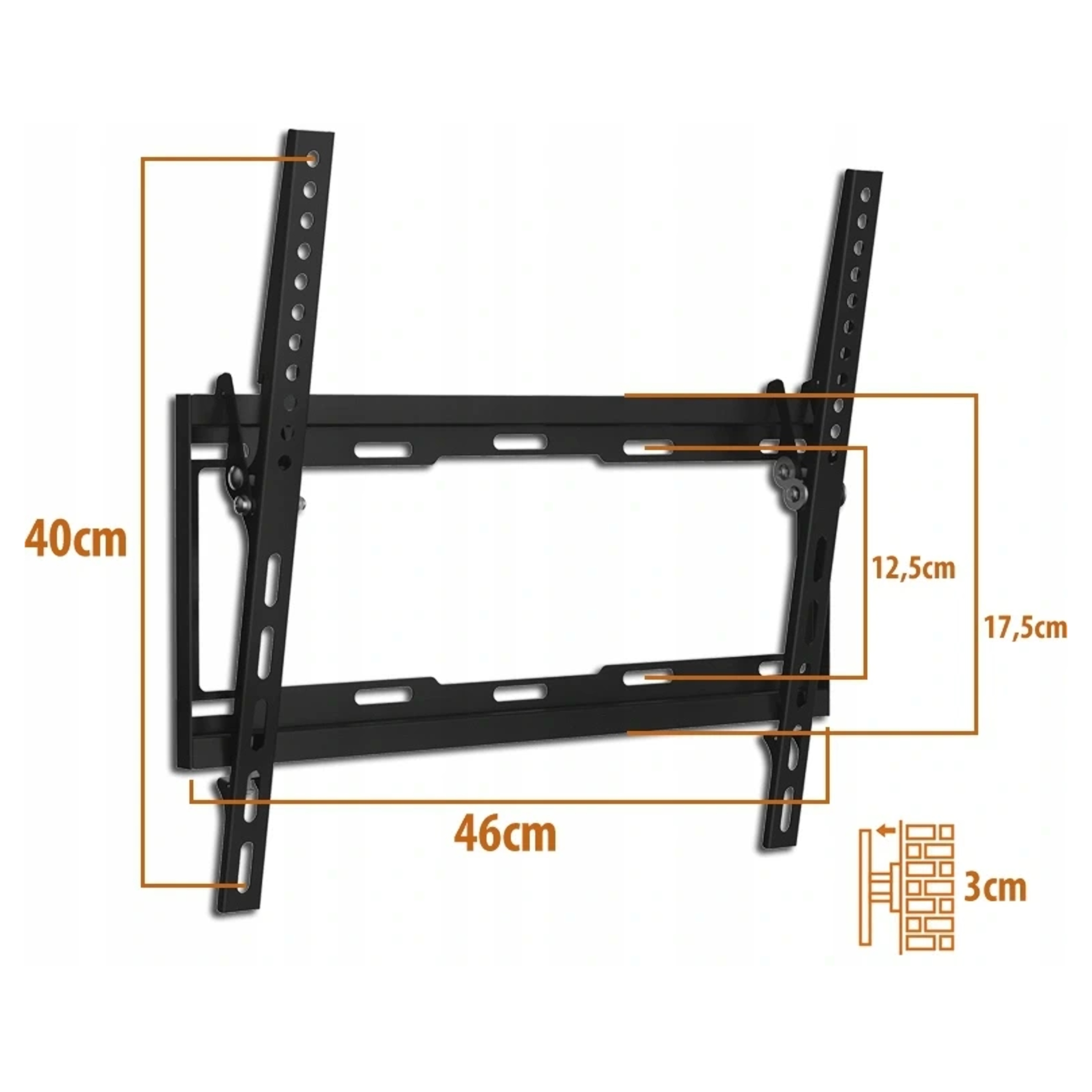 MOCNY UCHWYT ŚCIENNY DO TELEWIZORA 26 - 55" Model LXLCD74