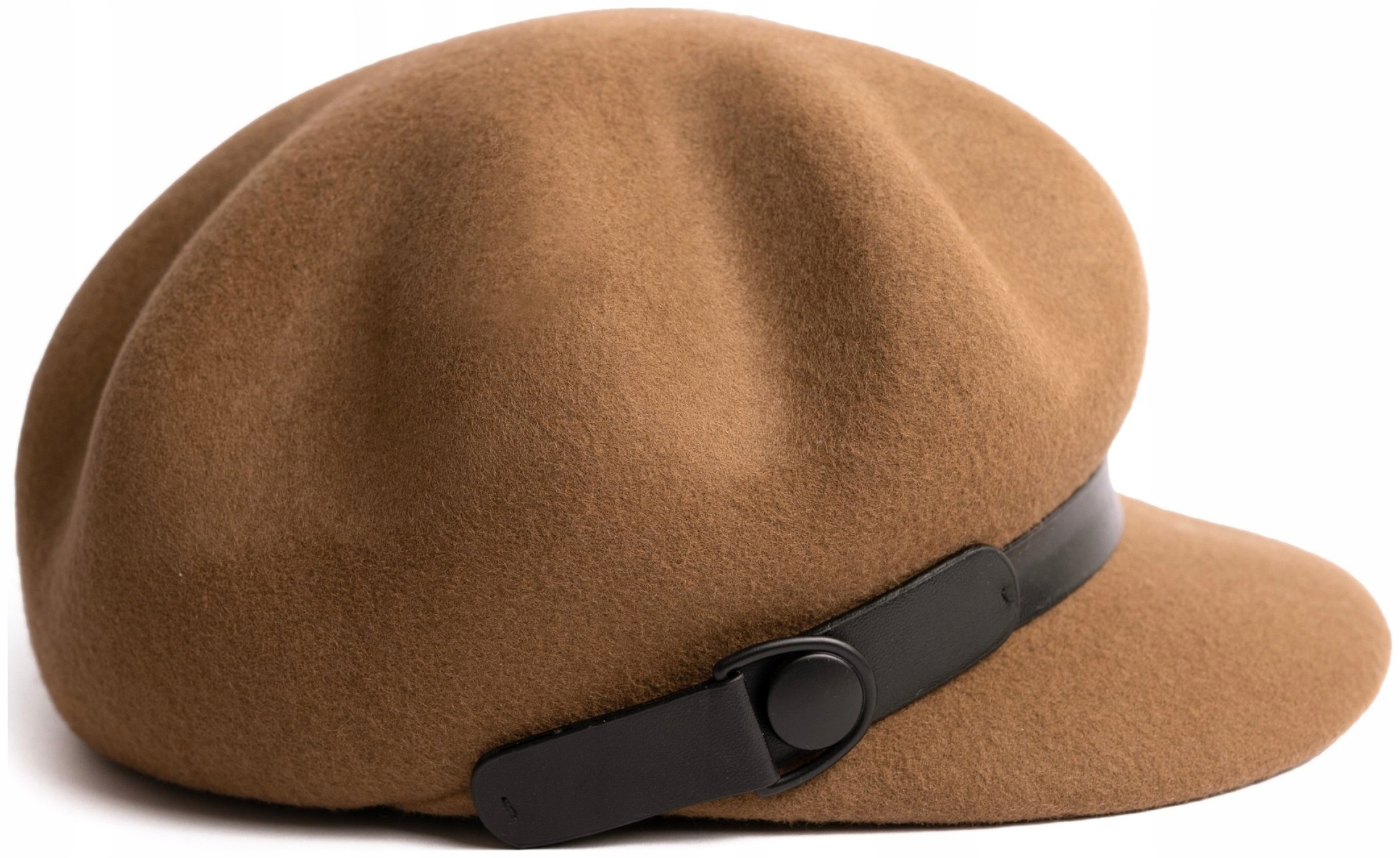 Dámský klobouk Dorothy plstěný, vlněný, tmavě béžový