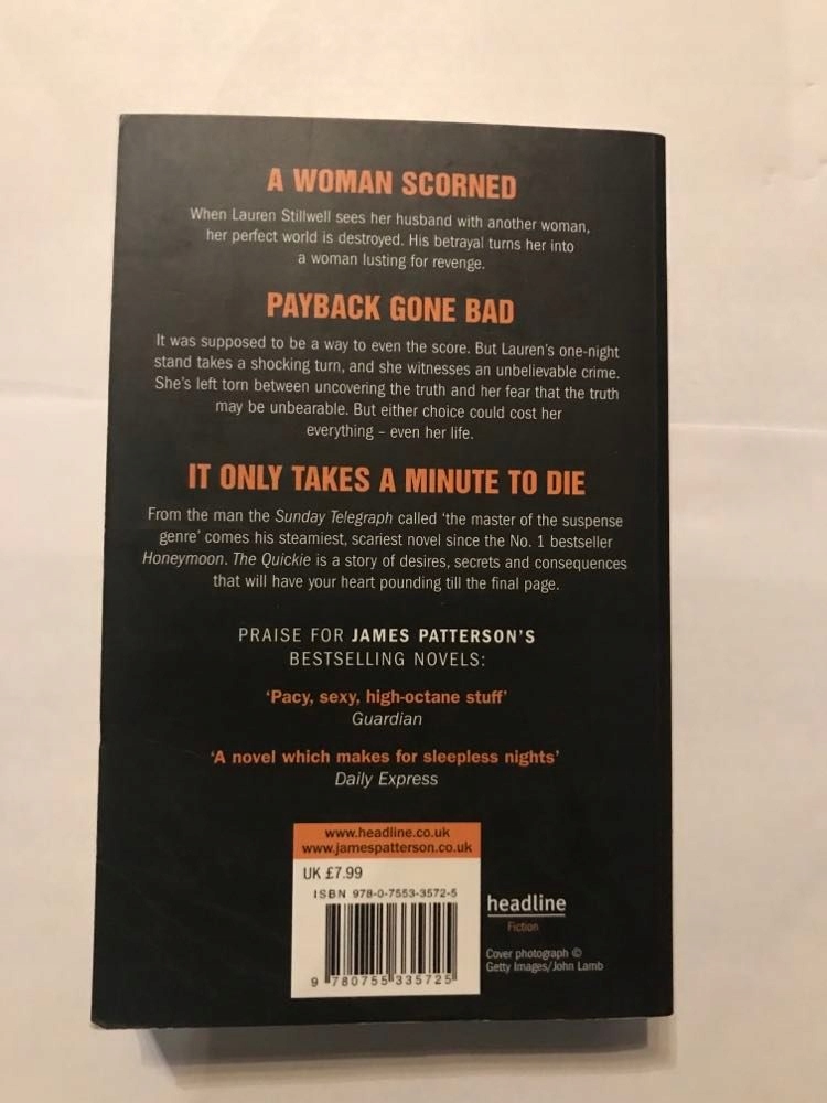 The Quickie James Patterson, Michael Ledwidge Nośnik książka papierowa