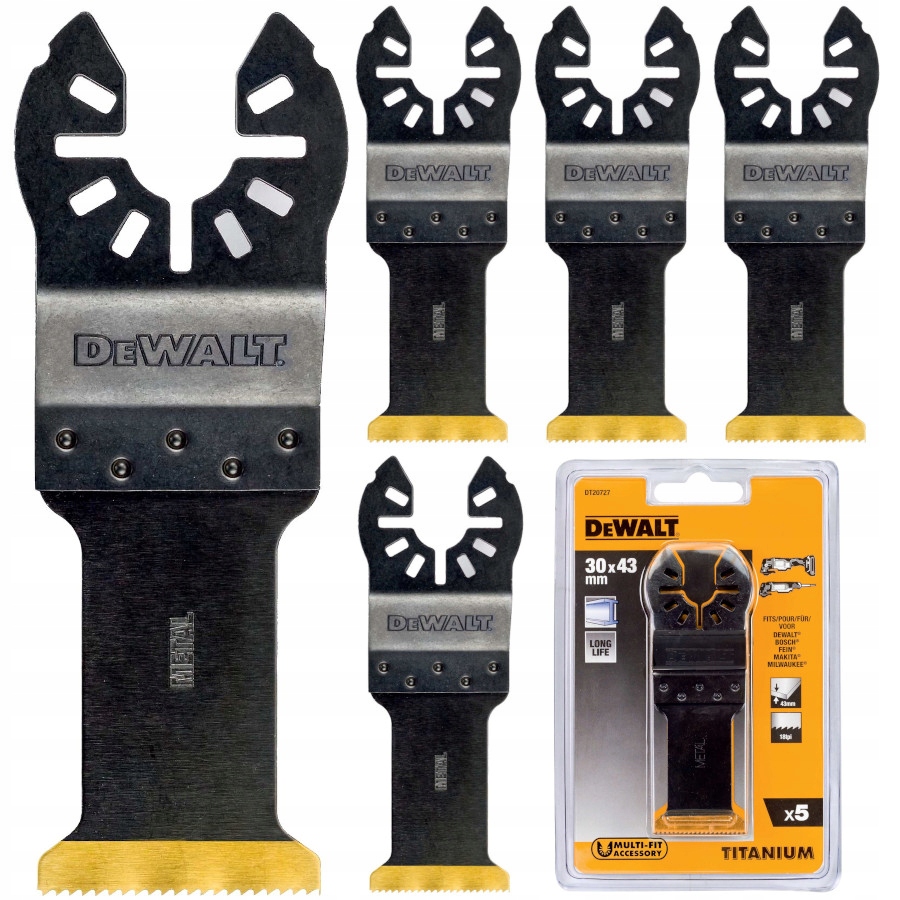 Dewalt Pilový List Mt 30x43mm Z Titanu 5ks Kov
