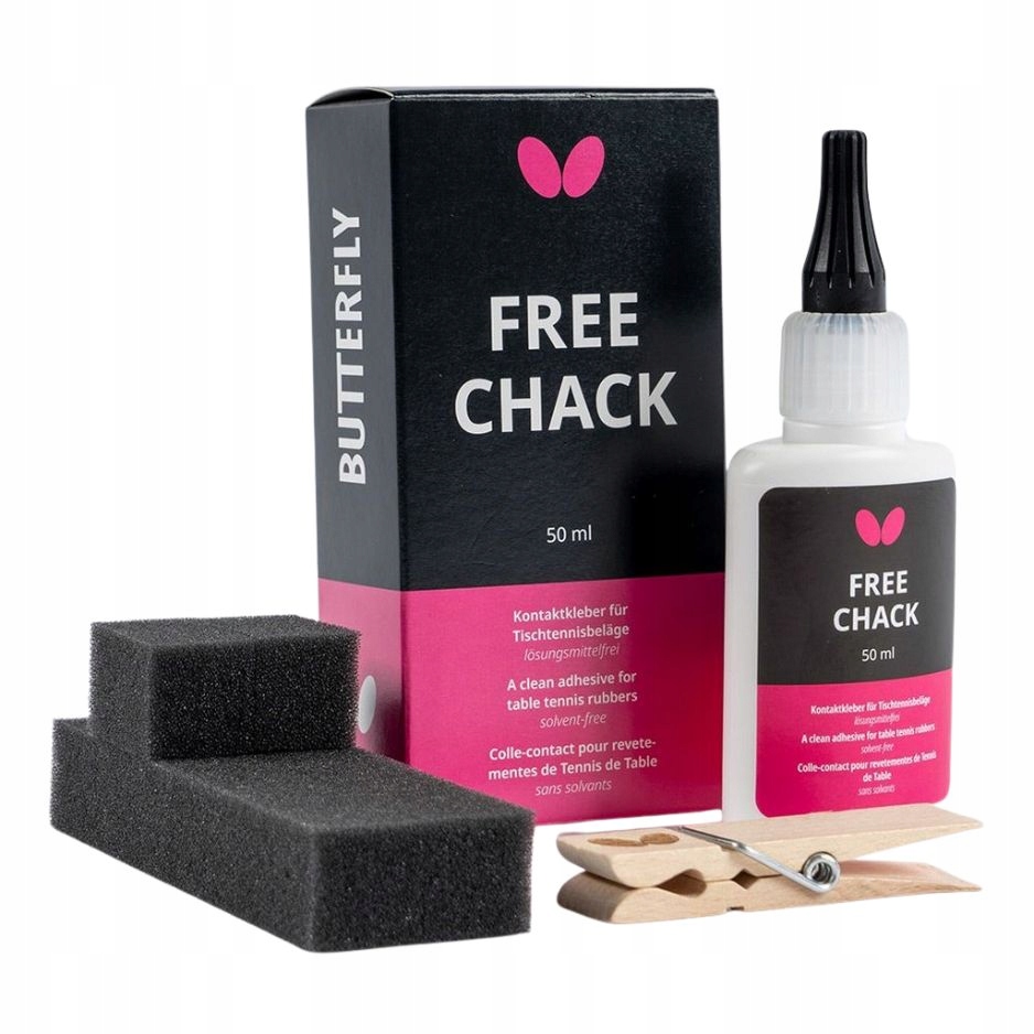 Klej Do Tenisa Stołowego Do Okładziny Rakietki Butterfly Free Chack 50 ml