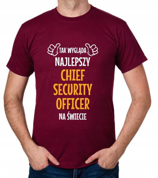 

koszulka Najlepszy Chief Security Officer prezent