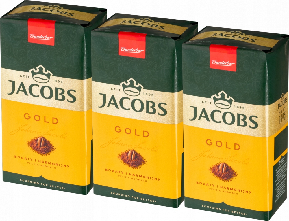 Kawa mielona Jacobs Gold 500g x3