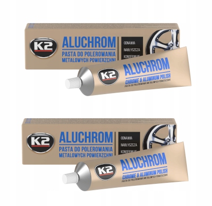 K2 Aluchrom Pasta do polerowania metali 120 g x2