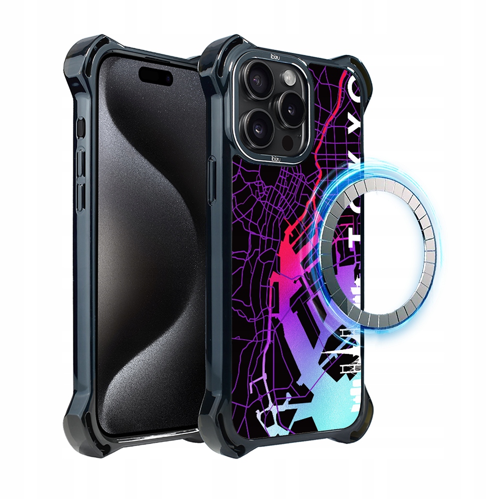 Pouzdro pro iPhone 15 Pro Max Ibizu DropGuard Ultra s MagSafe, Tokyo