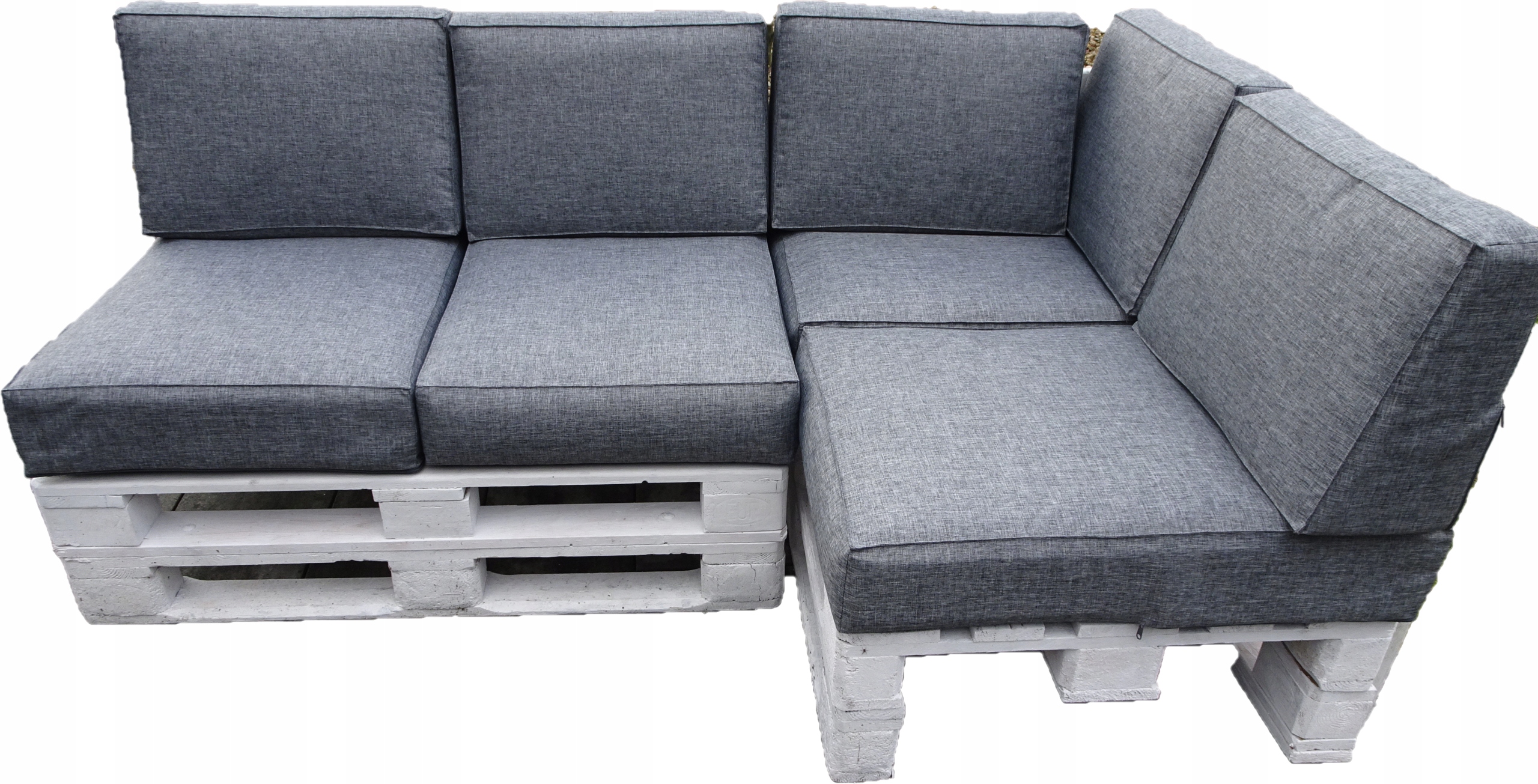 Poduszki na dwie Euro- Palety kpl 9 szt siedzisko 80 X 60 Silver 23