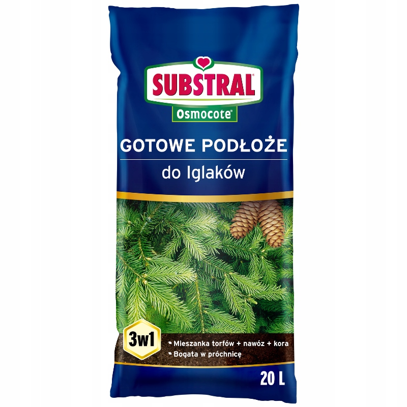 

Gotowe podłoże Substral Osmocote do iglaków 20 l