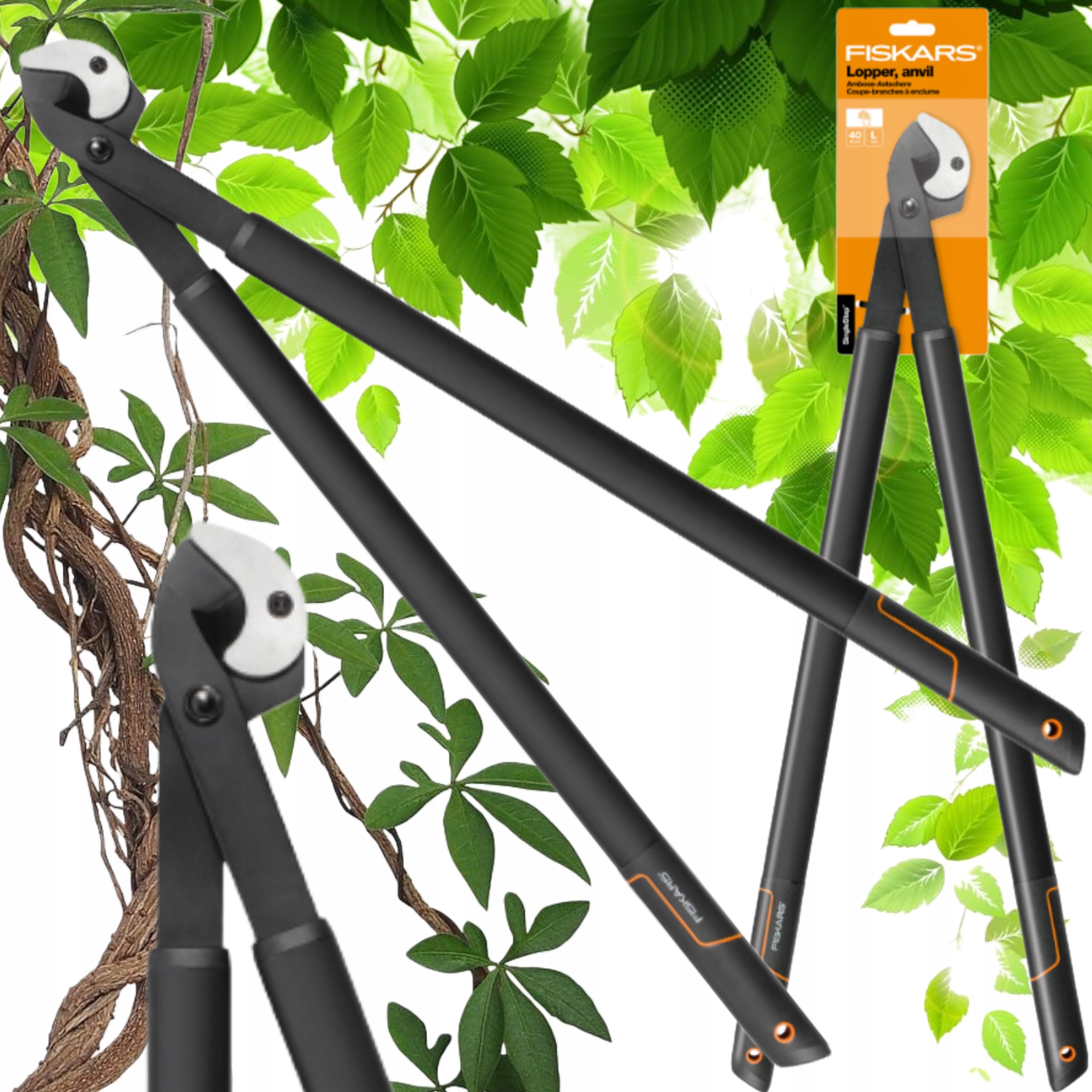 Zahradní nůžky Ostré Fiskars Dvouruční Nůžky Na Zahradní Větve 1001430
