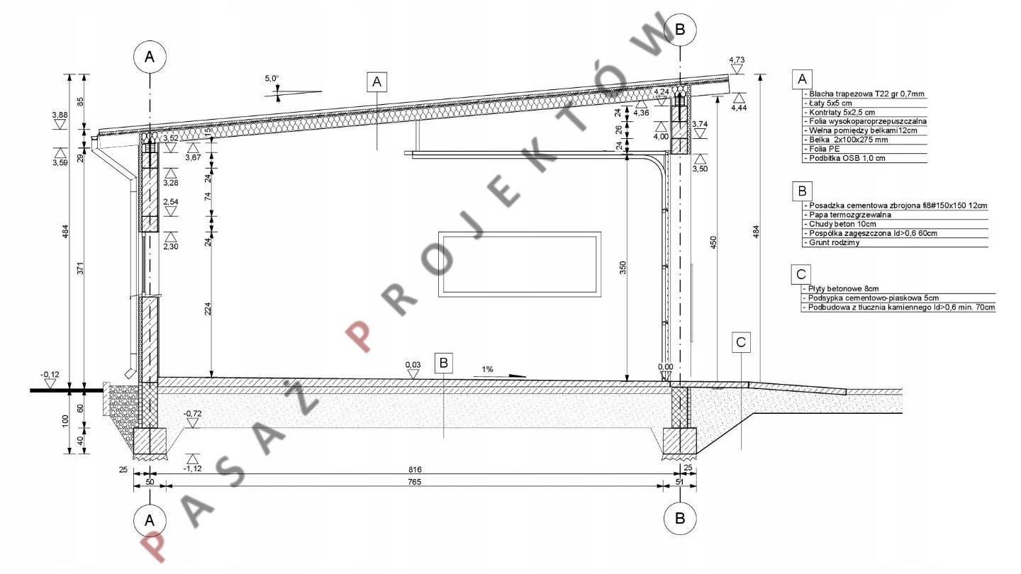 PROJEKT BUDYNKU GOSPODARCZEGO GJ15 Marka inna