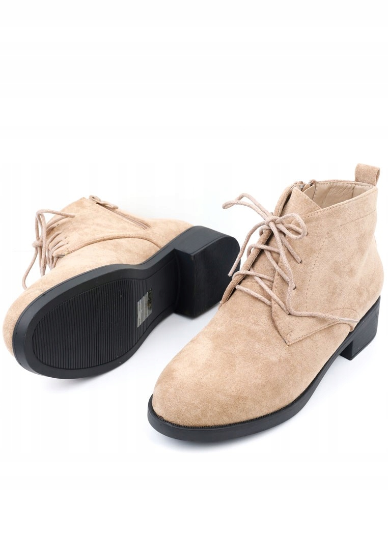 Botki beżowe ekozamsz 8 Lidiya 38 Beżowy Rozmiar 38