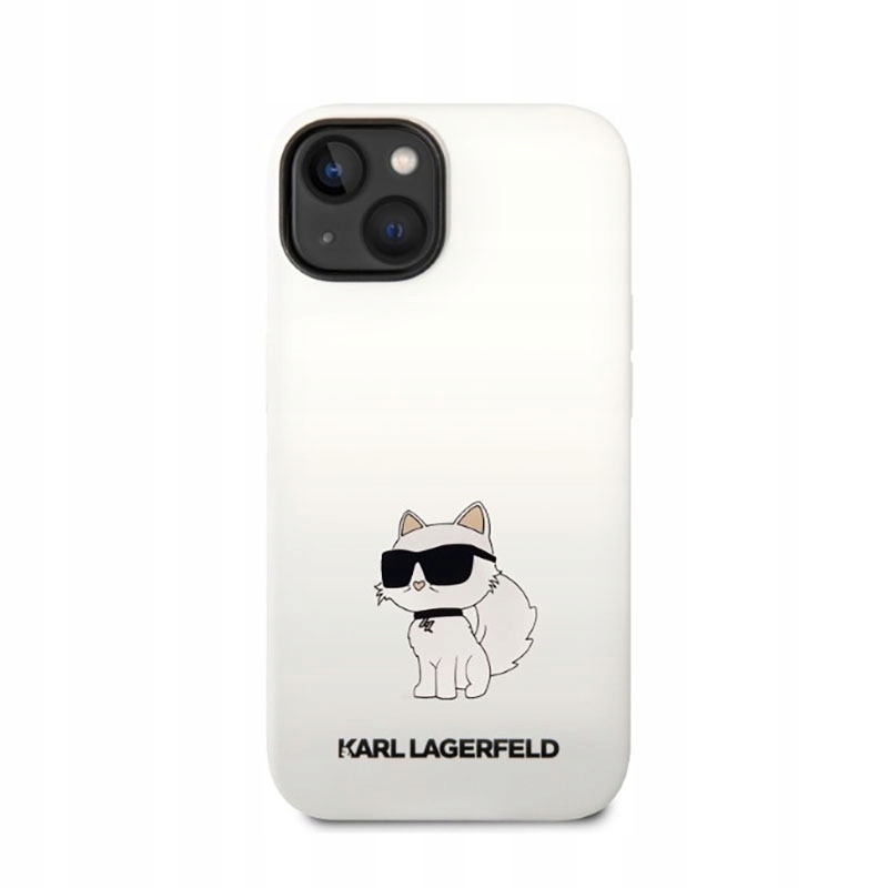 Karl Lagerfeld Silicone Nft Choupette – Pouzdro pro iPhone 14 Plus (bílé)