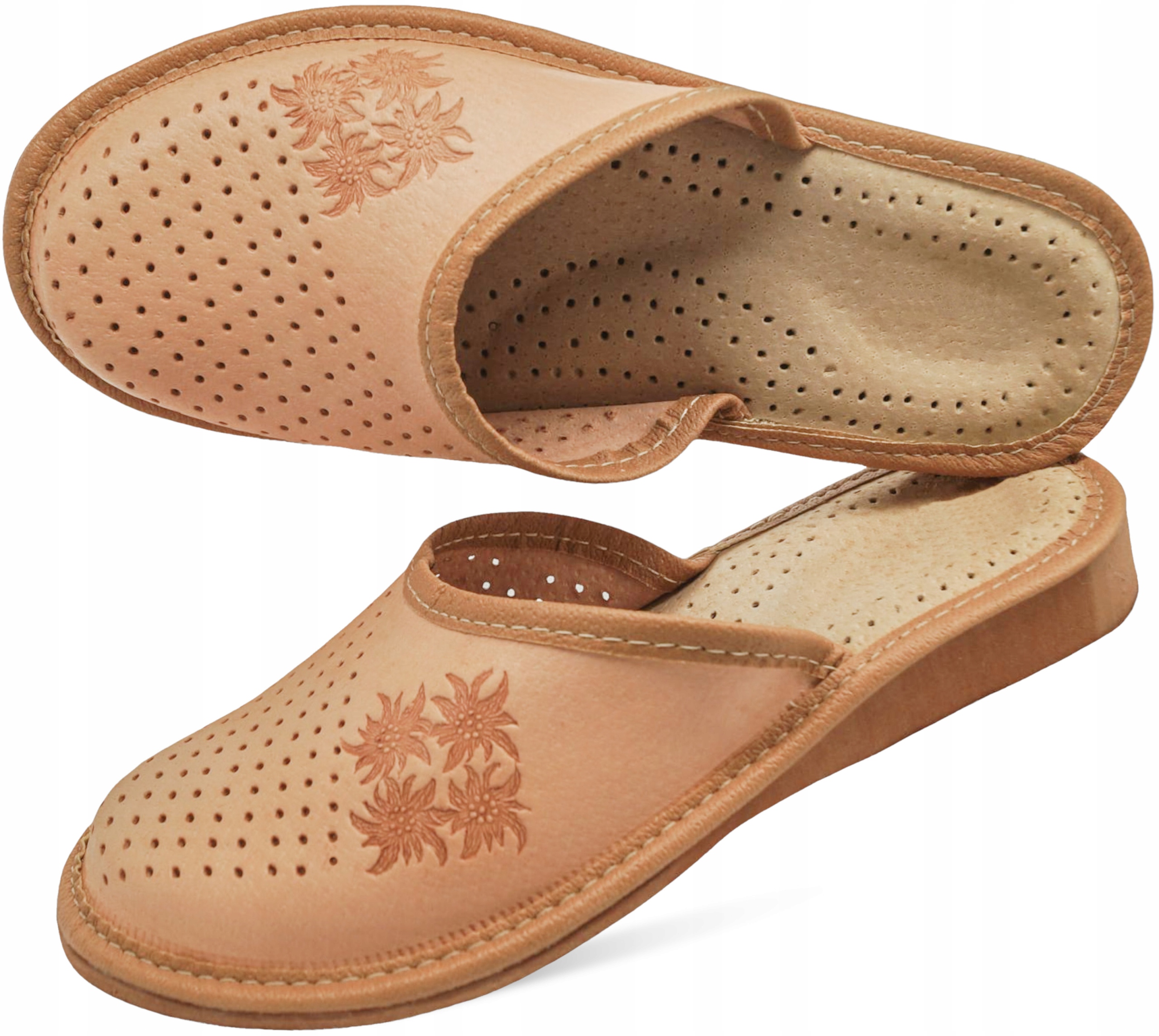 

Góralskie kapcie skórzane damskie Styl Gór