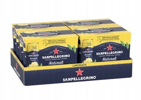 Levně San Pellegrino Limonata Sycený nápoj 24 x 330 ml plechovka [kauce]