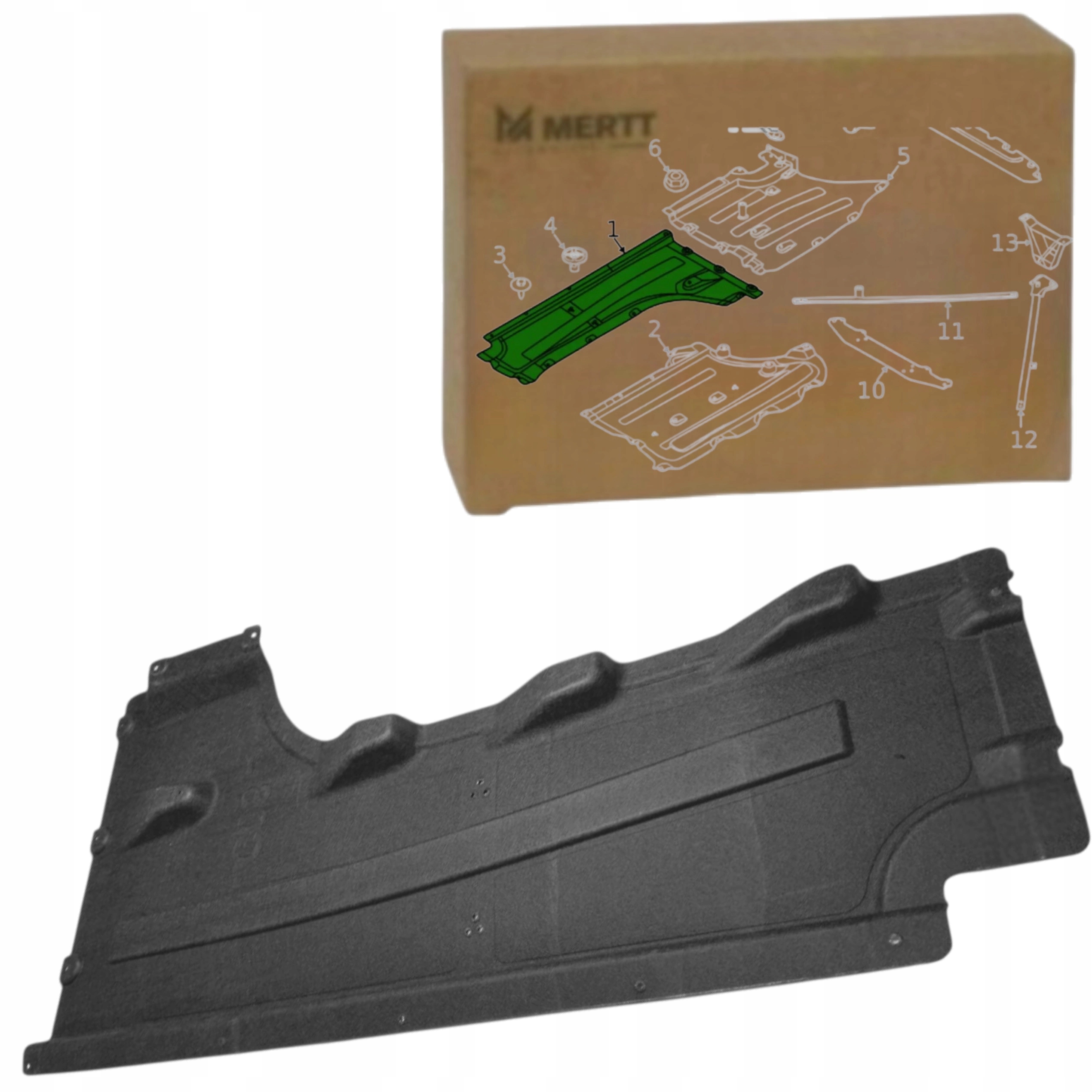 Bmw X3 G01 X4 G02 2018+ Látková podlaha Pravý kryt podvozku