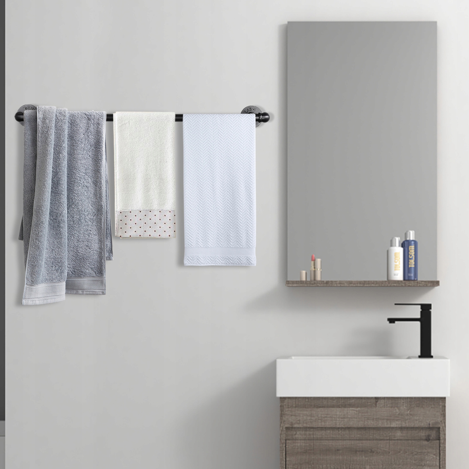 106 cm universal wall rack, hanger bathroom kitchen rack, space saving,2pcs Głębokość 38 mm