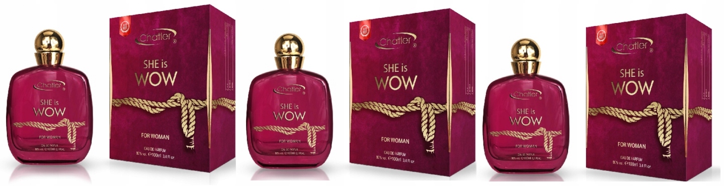 Chatler She is Wow For Woman 3x100 ml parfémovaná voda