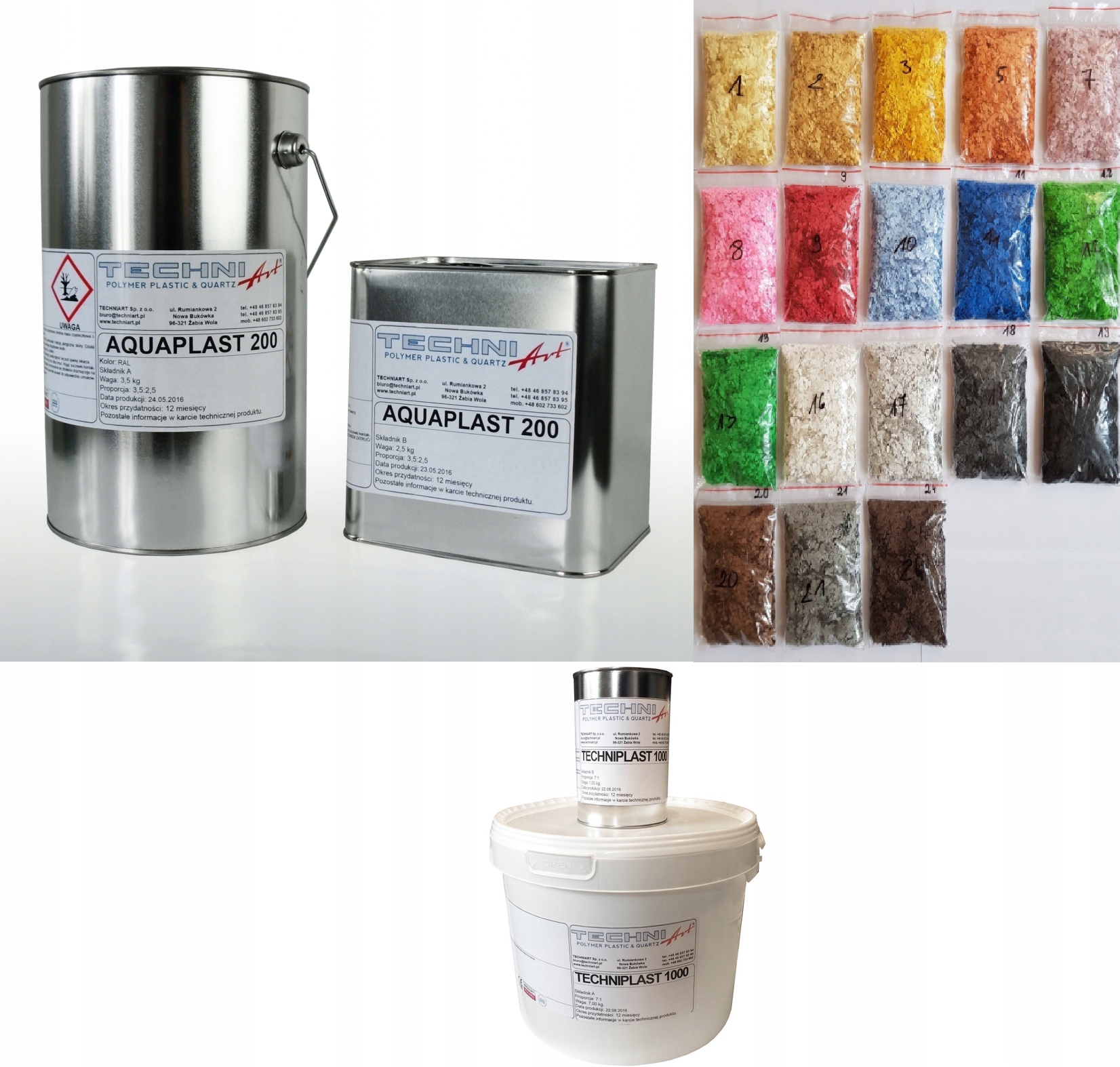 Systém pryskyřic, kompletní sada materiálů pro garáž 20 m2