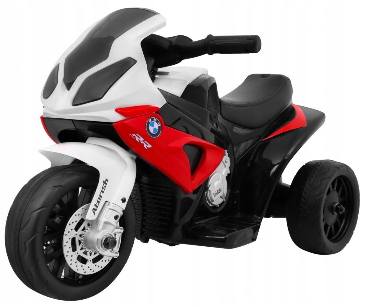 Motor Bmw S1000 Rr Mini na akumulator dla dzieci Czerwony 3 koła Dźwięk