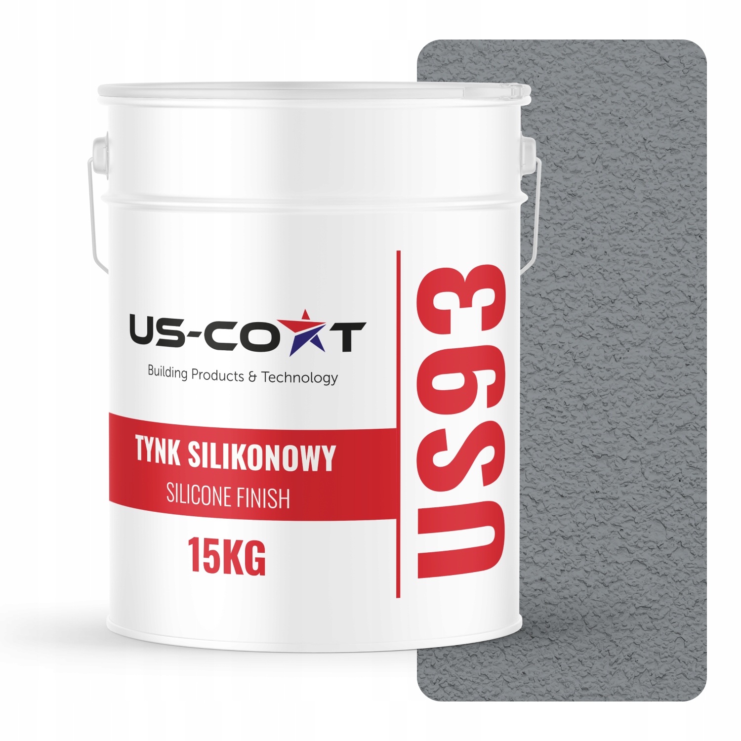 Silikónová Fasádna Omietka Sivá RAL7045 15KG Baranek Granulácia 1.0 mm