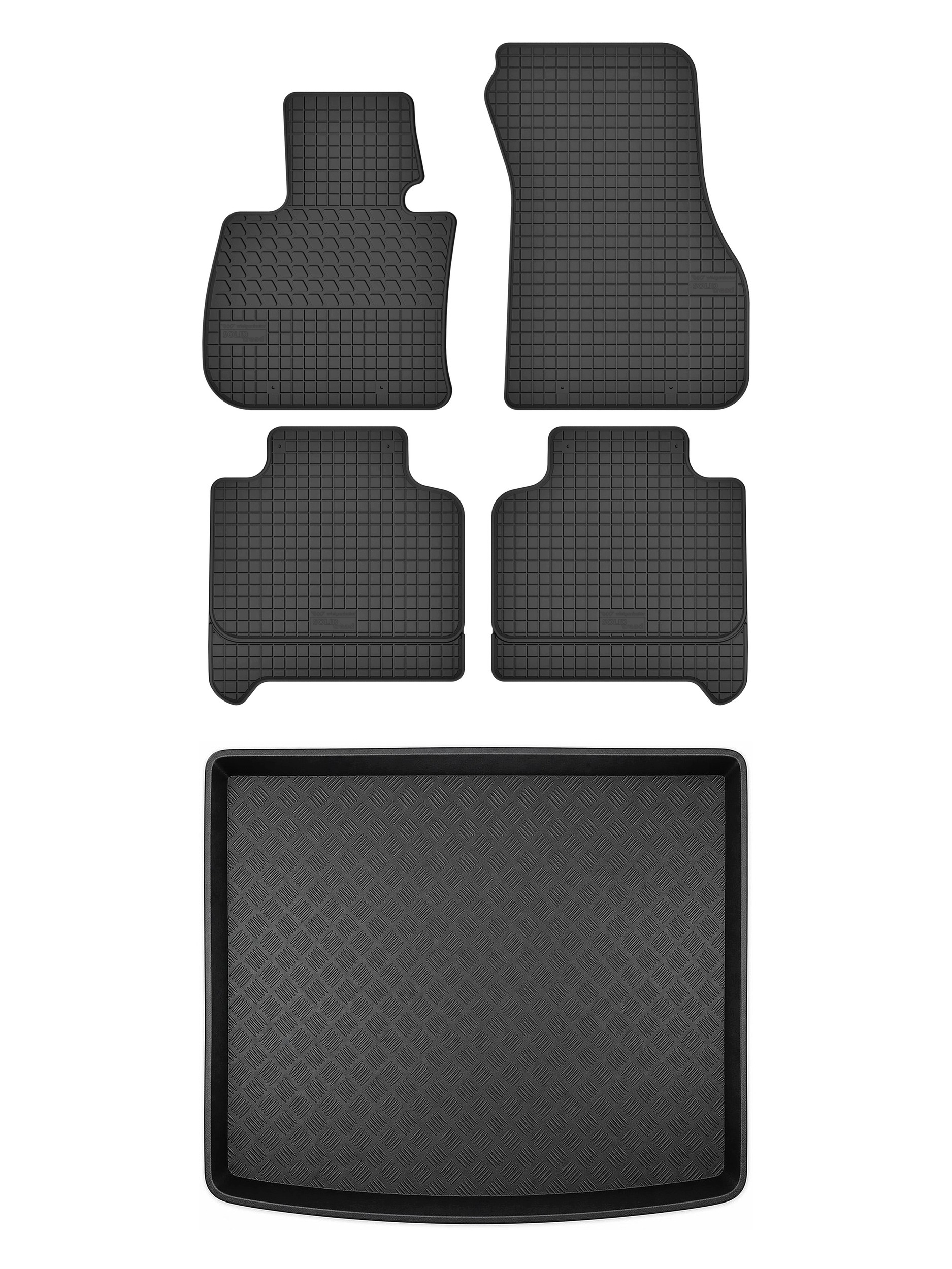 Gumové koberce SolidTread rohož do kufru pro: Bmw X1 F48 2015-2019 5 el.