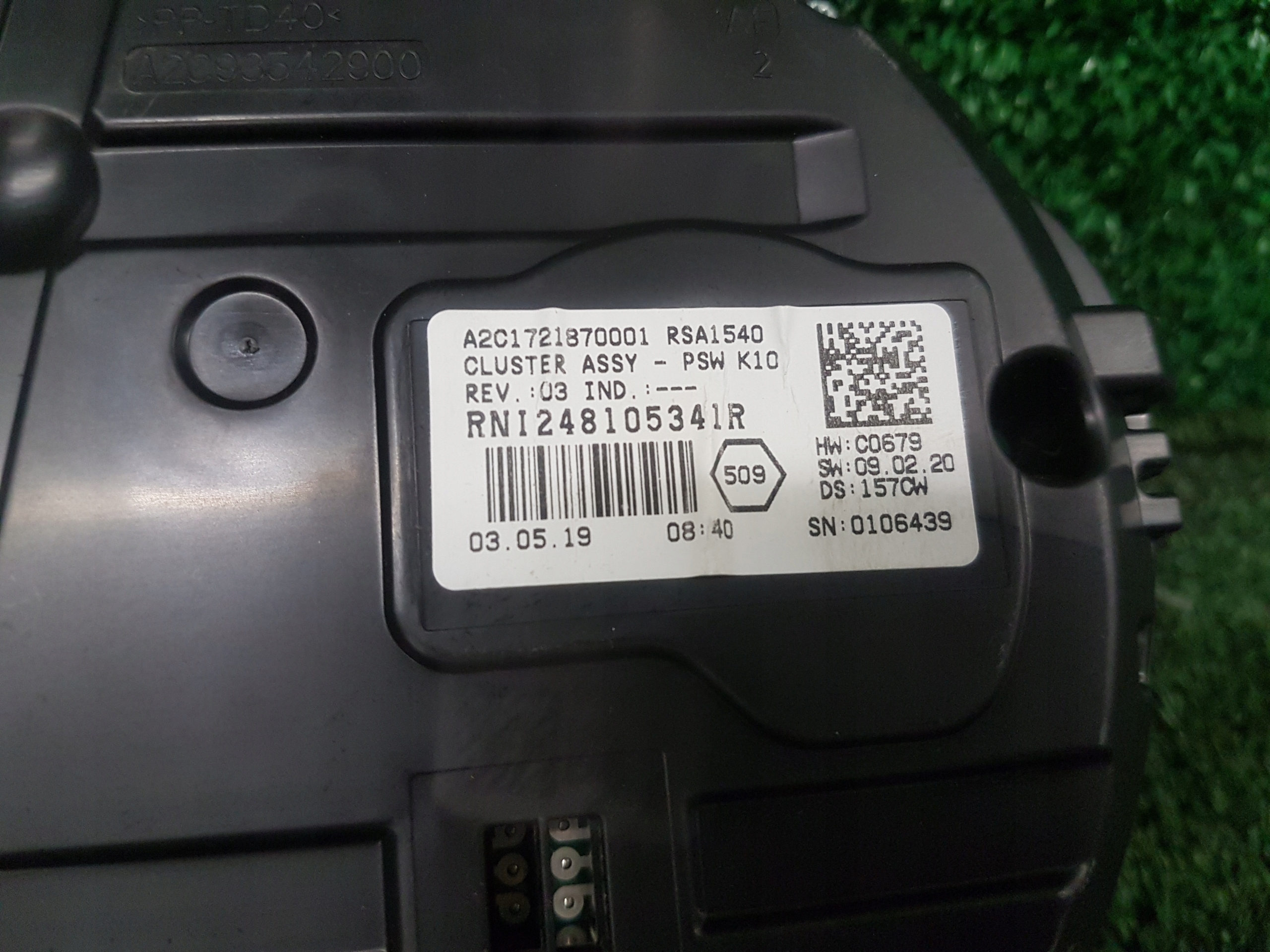 dials dials RENAULT KOLEOS 2 248105341R A2C1721870001 2018