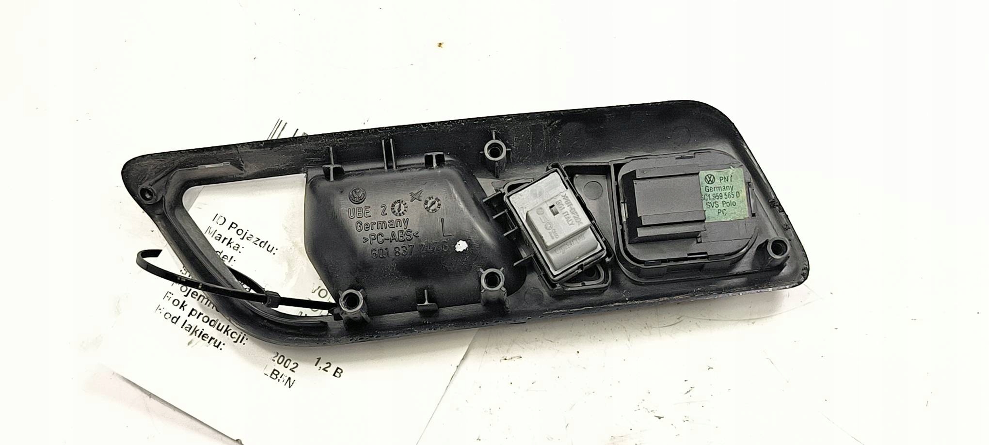button 6Q1959565D VOLKSWAGEN POLO 9N