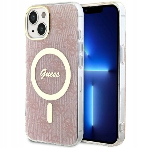 Etui Hard Case Guess 4G Magsafe Obudowa Do Iphone 14 Plus 15 Plus Pink