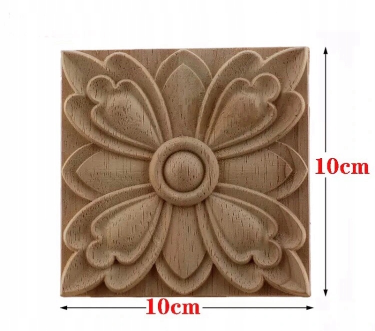 DREWNIANY DEKOR OZDOBA RENOWACJA SZTUKATERIA 10 cm