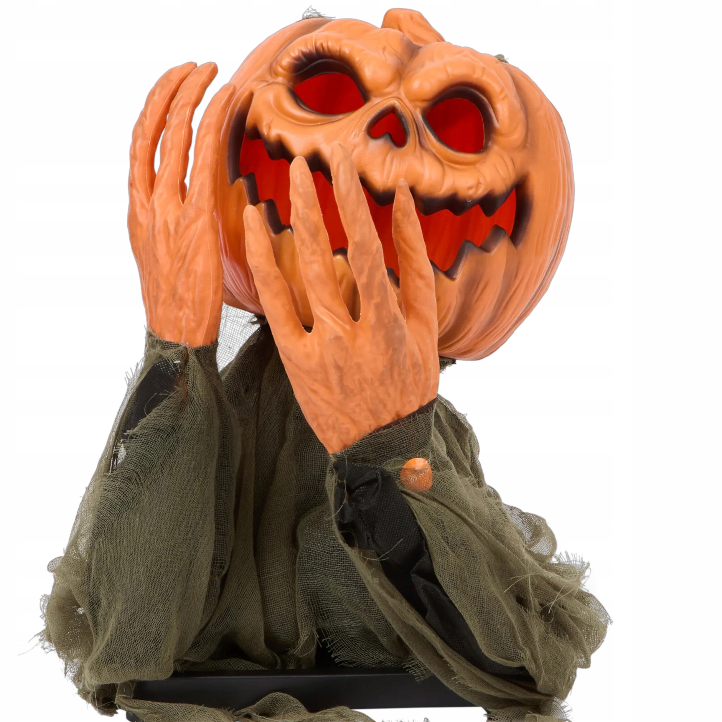 Dýně Pohyblivá čarodějnice dekorace na haloween světlo zvuk strašidelný