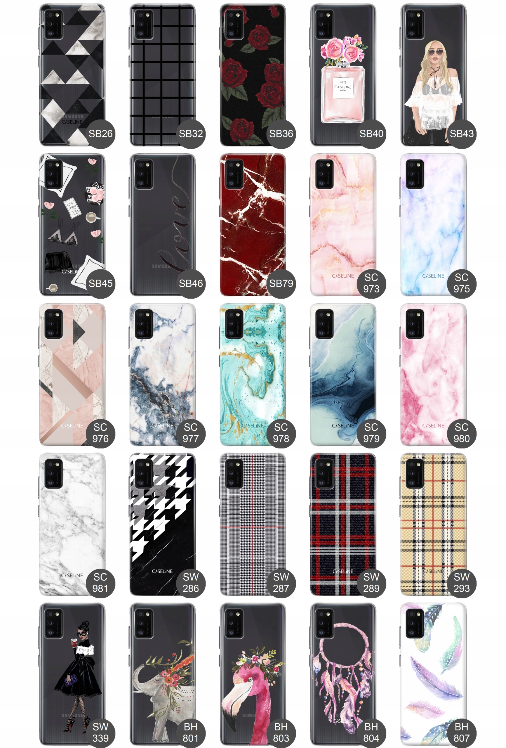 Etui do Samsung A41 slim case guma wzor