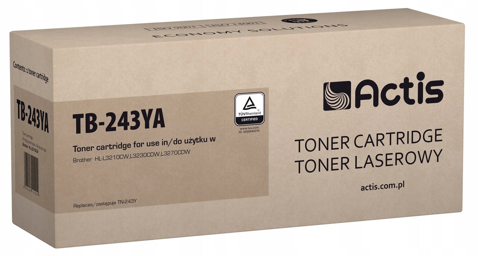Toner zamienny Actis do Brother TN-243Y żółty 1000 stron
