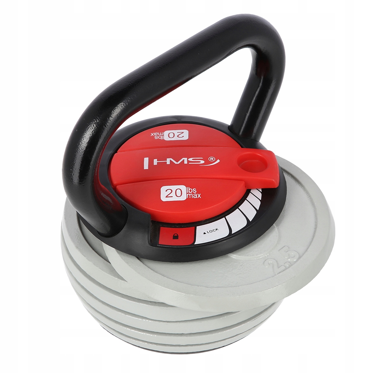 

Hantla Treningowa Kettlebell Regulowany 2-9 kg Hms