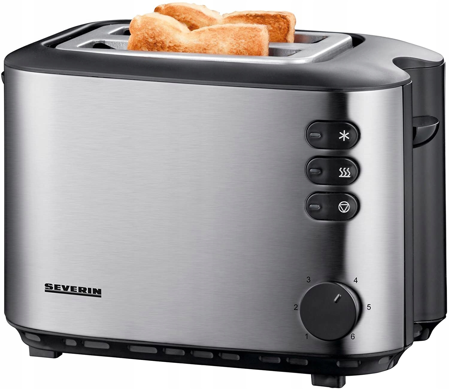Severin At 2514 Toustovač stříbrný/šedý 850 W, rošt na rohlíky