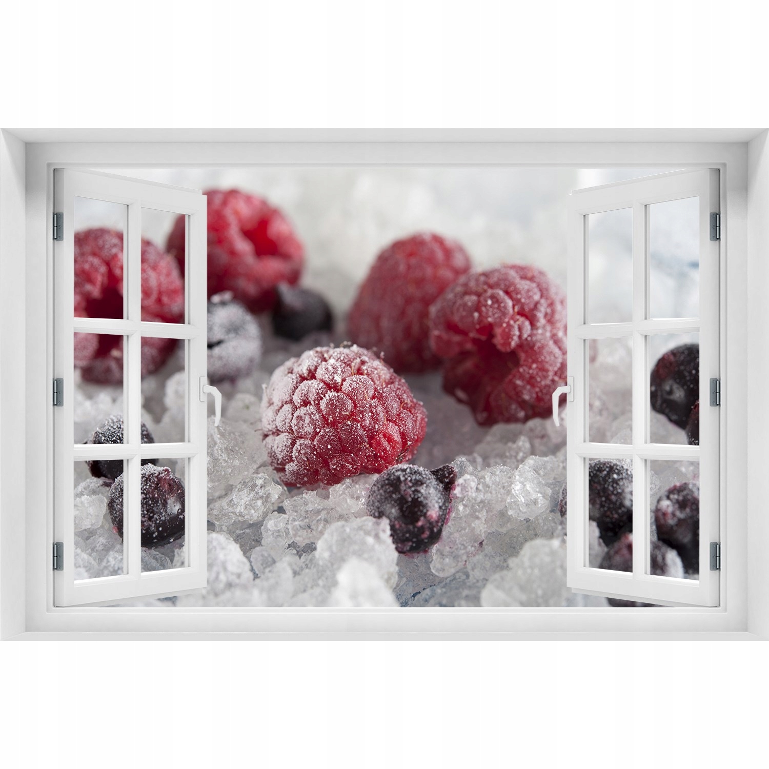 

Okno Naklejka na ścianę Mrożone owoce leśne 90x60