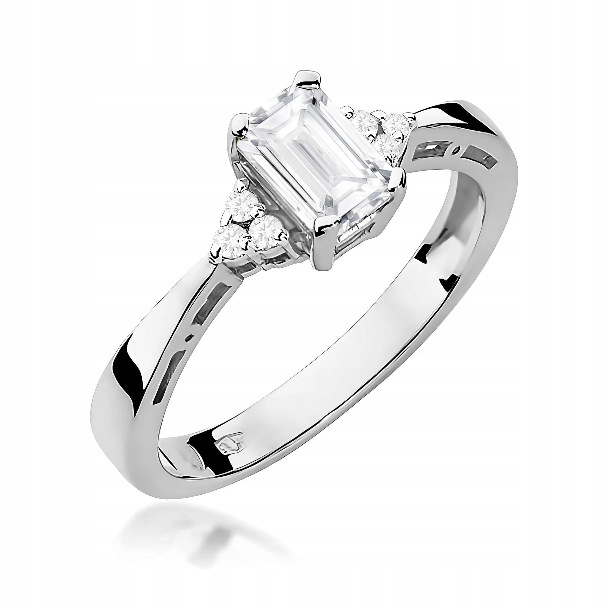 Zlatý Zásnubní Prstýnek 0,63 KArátu Bonus Gravírování r9