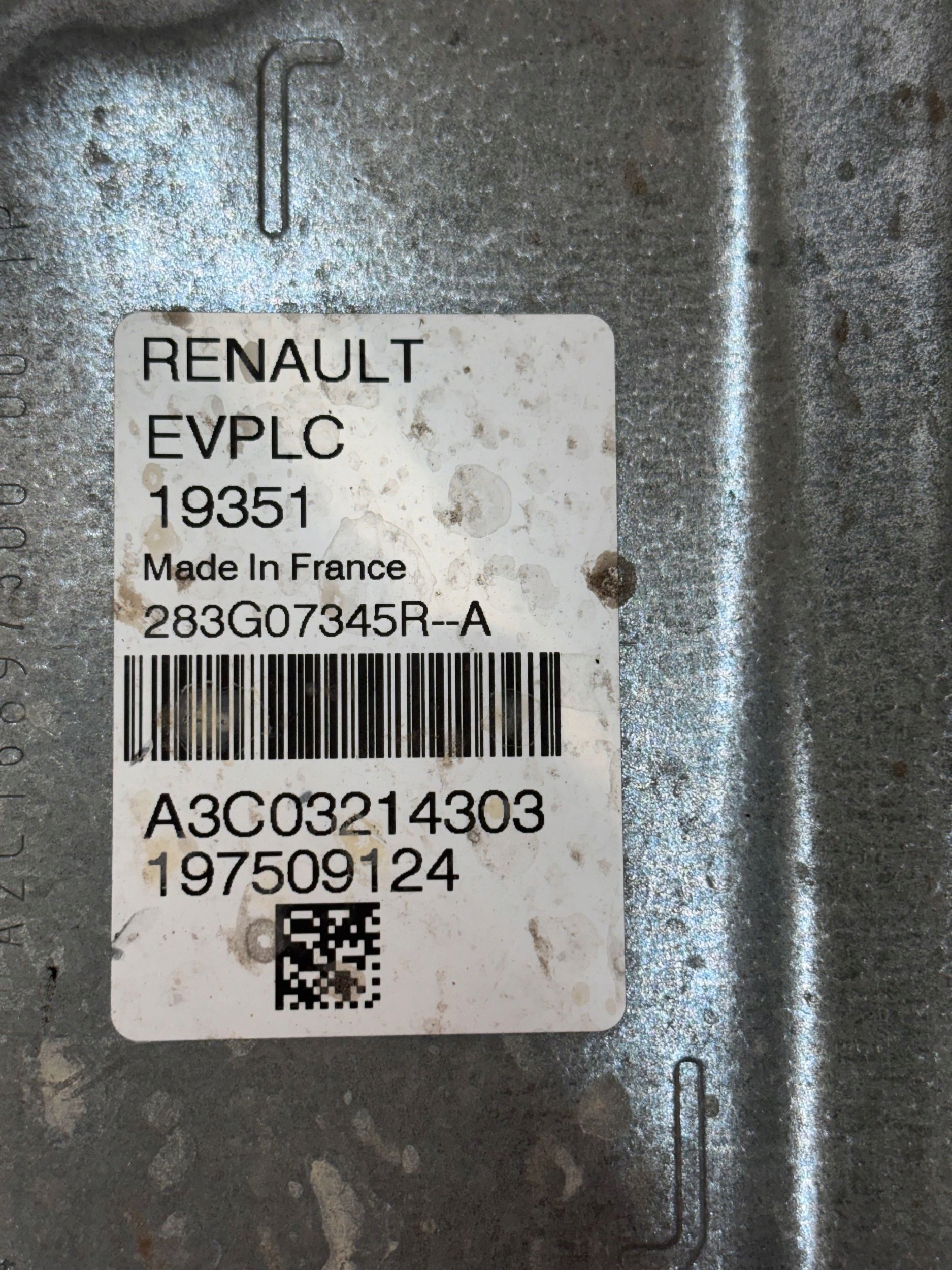 control unit of the engine RENAULT ZOE 283G07345R