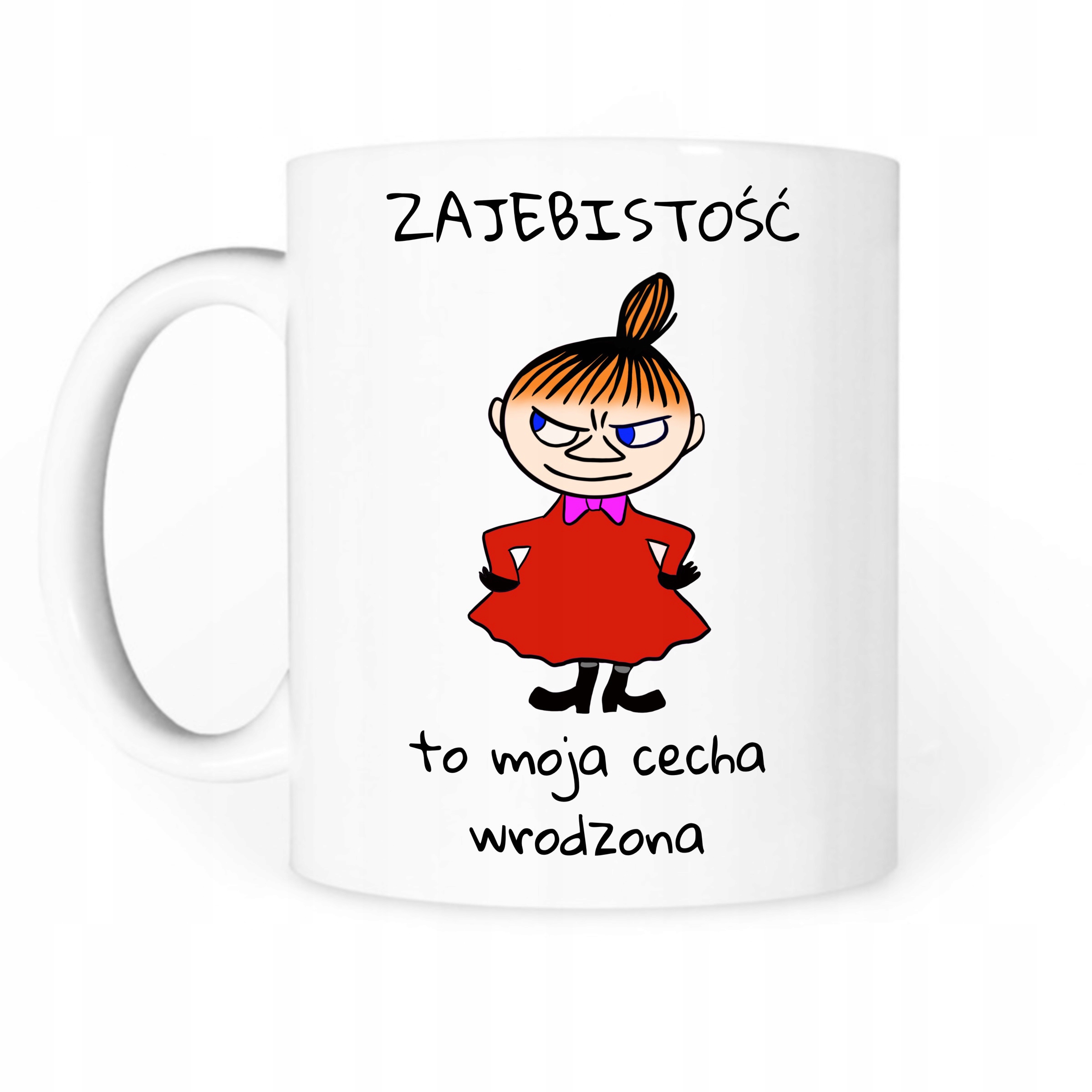 

Kubek Mała MI napis Zajebistość To śmieszny