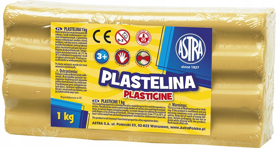 Plastelina ASTRA 1kg JASNOBRĄZOWA