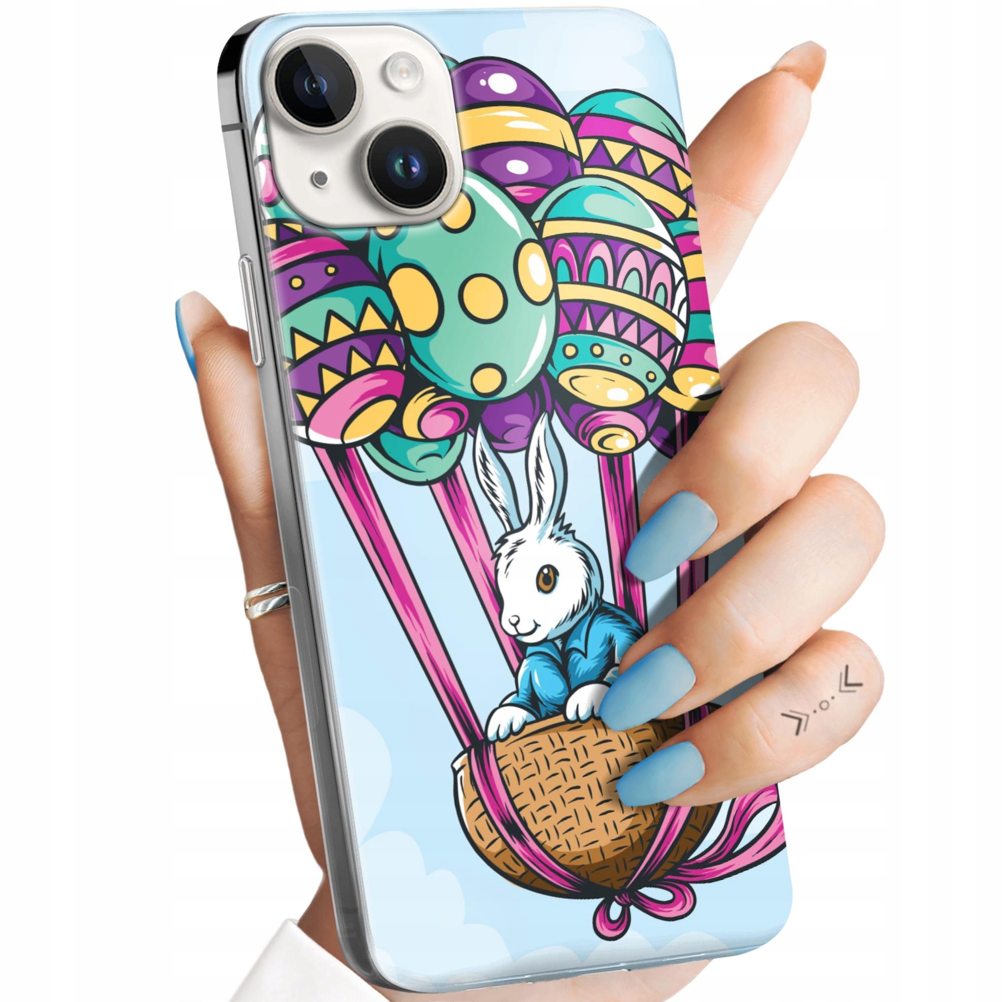 Etui Do Iphone 14 Plus Wielkanoc Jajko Królik Koszyk Obudowa Case