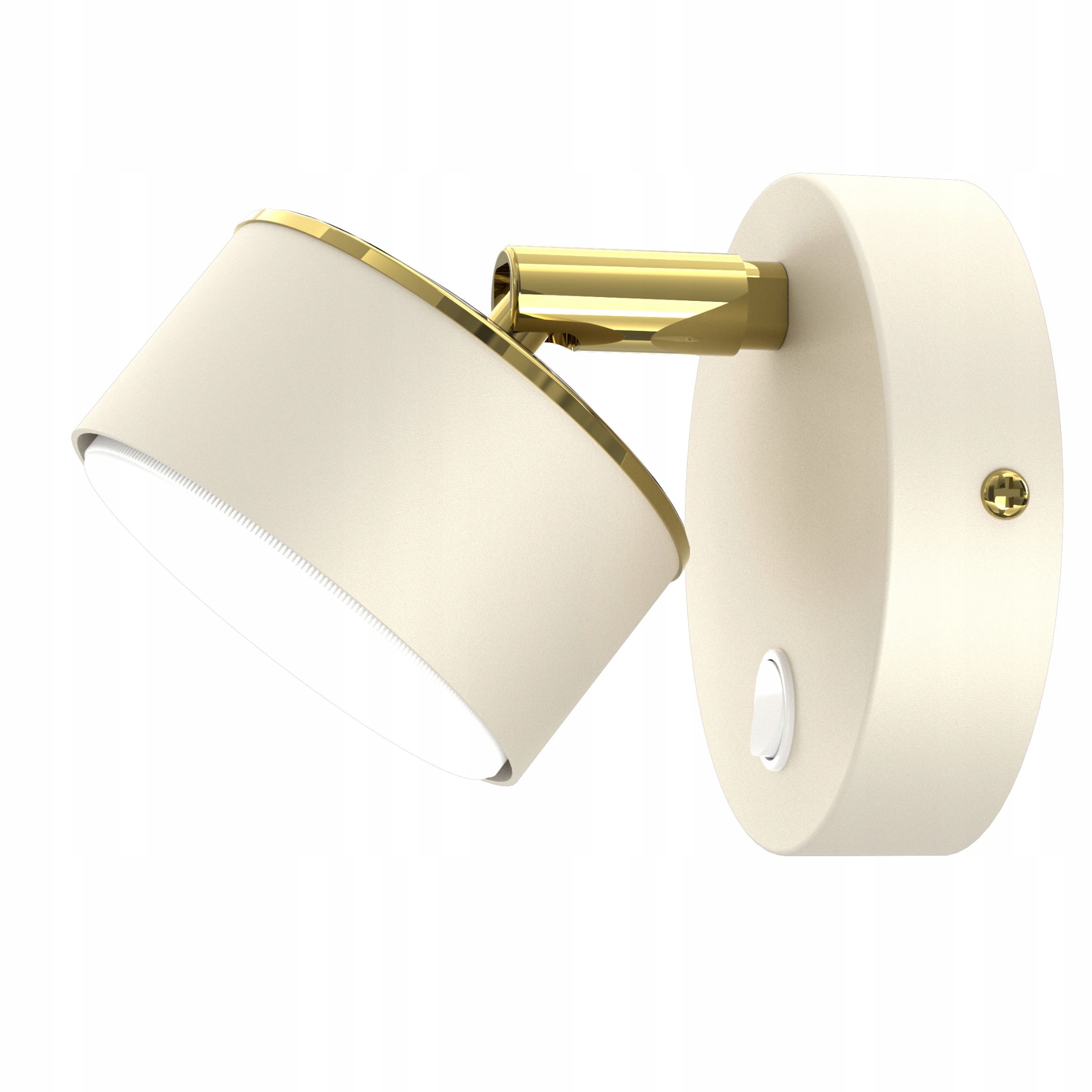 Kinkiet Ścienny Plafon Sufitowy Reflektor Ecru Beż GX53 Polska Lampa